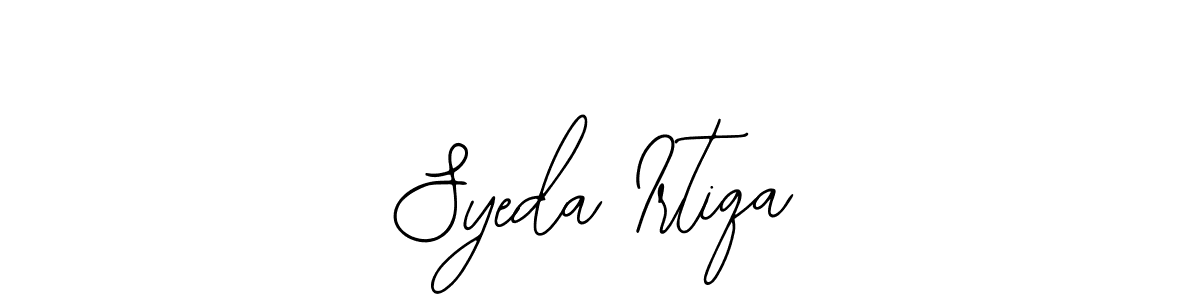 Design your own signature with our free online signature maker. With this signature software, you can create a handwritten (Bearetta-2O07w) signature for name Syeda Irtiqa. Syeda Irtiqa signature style 12 images and pictures png