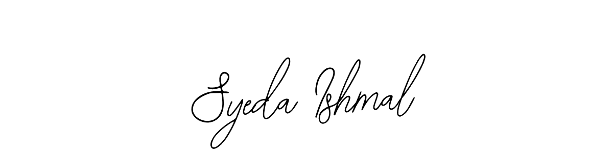 if you are searching for the best signature style for your name Syeda Ishmal. so please give up your signature search. here we have designed multiple signature styles  using Bearetta-2O07w. Syeda Ishmal signature style 12 images and pictures png