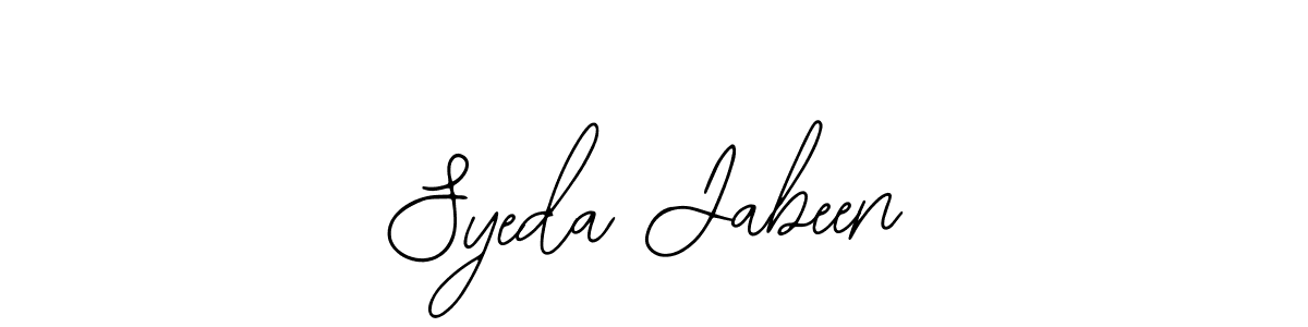 How to Draw Syeda Jabeen signature style? Bearetta-2O07w is a latest design signature styles for name Syeda Jabeen. Syeda Jabeen signature style 12 images and pictures png