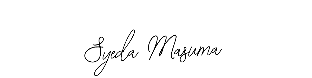 How to Draw Syeda Masuma signature style? Bearetta-2O07w is a latest design signature styles for name Syeda Masuma. Syeda Masuma signature style 12 images and pictures png