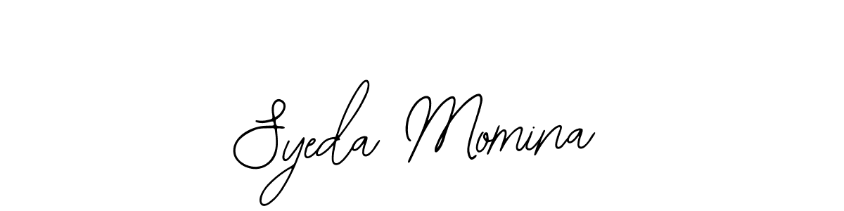 Also we have Syeda Momina name is the best signature style. Create professional handwritten signature collection using Bearetta-2O07w autograph style. Syeda Momina signature style 12 images and pictures png