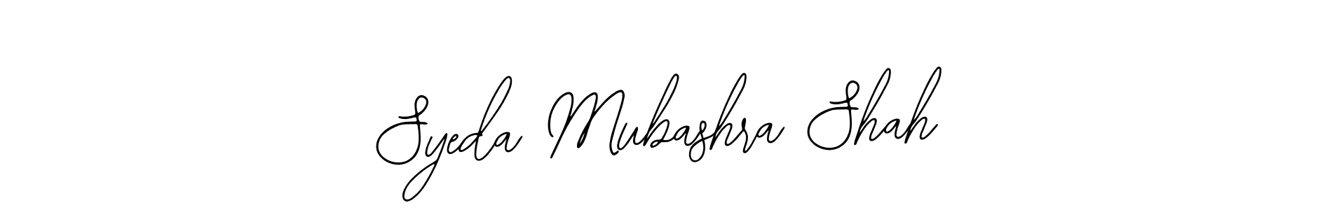 Make a beautiful signature design for name Syeda Mubashra Shah. With this signature (Bearetta-2O07w) style, you can create a handwritten signature for free. Syeda Mubashra Shah signature style 12 images and pictures png