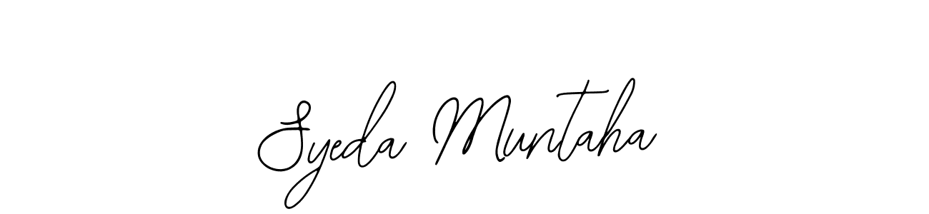 Create a beautiful signature design for name Syeda Muntaha. With this signature (Bearetta-2O07w) fonts, you can make a handwritten signature for free. Syeda Muntaha signature style 12 images and pictures png