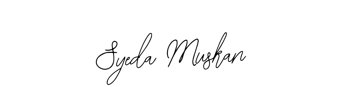 How to make Syeda Muskan signature? Bearetta-2O07w is a professional autograph style. Create handwritten signature for Syeda Muskan name. Syeda Muskan signature style 12 images and pictures png