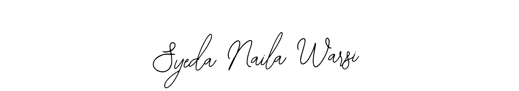 if you are searching for the best signature style for your name Syeda Naila Warsi. so please give up your signature search. here we have designed multiple signature styles  using Bearetta-2O07w. Syeda Naila Warsi signature style 12 images and pictures png