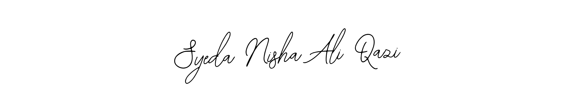 How to Draw Syeda Nisha Ali Qazi signature style? Bearetta-2O07w is a latest design signature styles for name Syeda Nisha Ali Qazi. Syeda Nisha Ali Qazi signature style 12 images and pictures png