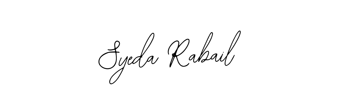 Bearetta-2O07w is a professional signature style that is perfect for those who want to add a touch of class to their signature. It is also a great choice for those who want to make their signature more unique. Get Syeda Rabail name to fancy signature for free. Syeda Rabail signature style 12 images and pictures png