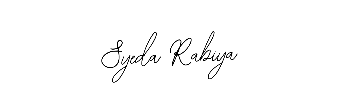 Similarly Bearetta-2O07w is the best handwritten signature design. Signature creator online .You can use it as an online autograph creator for name Syeda Rabiya. Syeda Rabiya signature style 12 images and pictures png