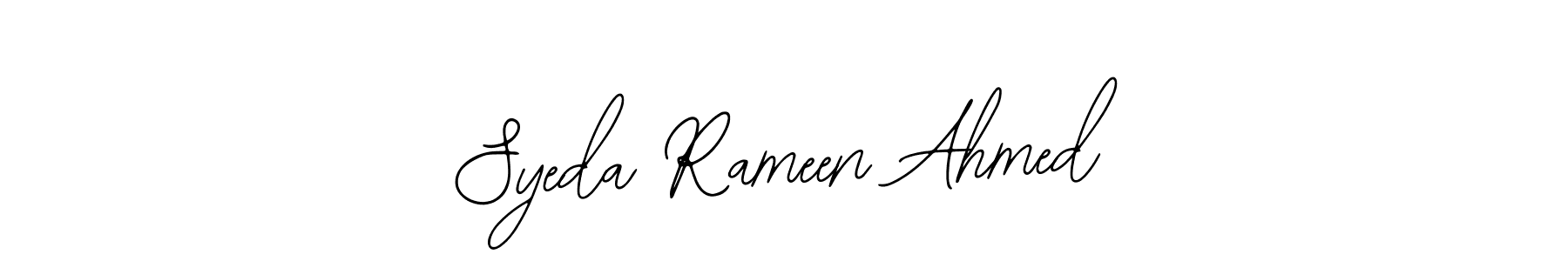 This is the best signature style for the Syeda Rameen Ahmed name. Also you like these signature font (Bearetta-2O07w). Mix name signature. Syeda Rameen Ahmed signature style 12 images and pictures png
