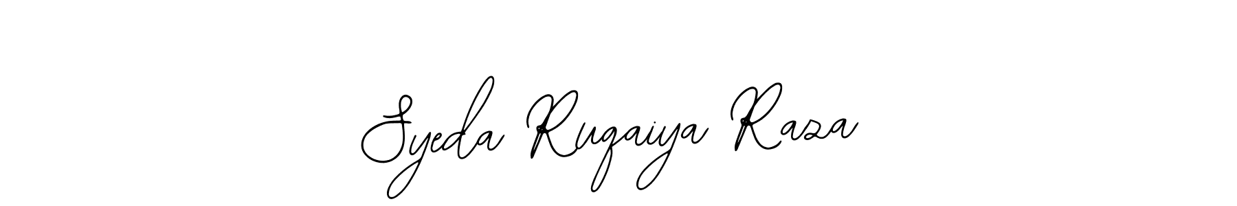 It looks lik you need a new signature style for name Syeda Ruqaiya Raza. Design unique handwritten (Bearetta-2O07w) signature with our free signature maker in just a few clicks. Syeda Ruqaiya Raza signature style 12 images and pictures png