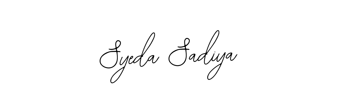 Make a short Syeda Sadiya signature style. Manage your documents anywhere anytime using Bearetta-2O07w. Create and add eSignatures, submit forms, share and send files easily. Syeda Sadiya signature style 12 images and pictures png