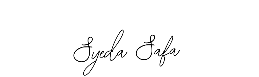 Also we have Syeda Safa name is the best signature style. Create professional handwritten signature collection using Bearetta-2O07w autograph style. Syeda Safa signature style 12 images and pictures png
