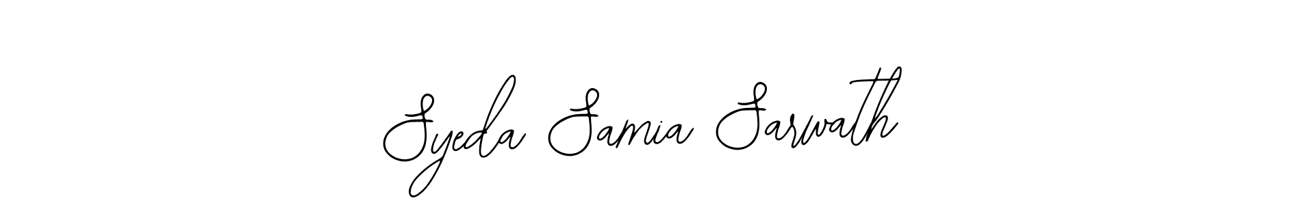 Make a beautiful signature design for name Syeda Samia Sarwath. Use this online signature maker to create a handwritten signature for free. Syeda Samia Sarwath signature style 12 images and pictures png