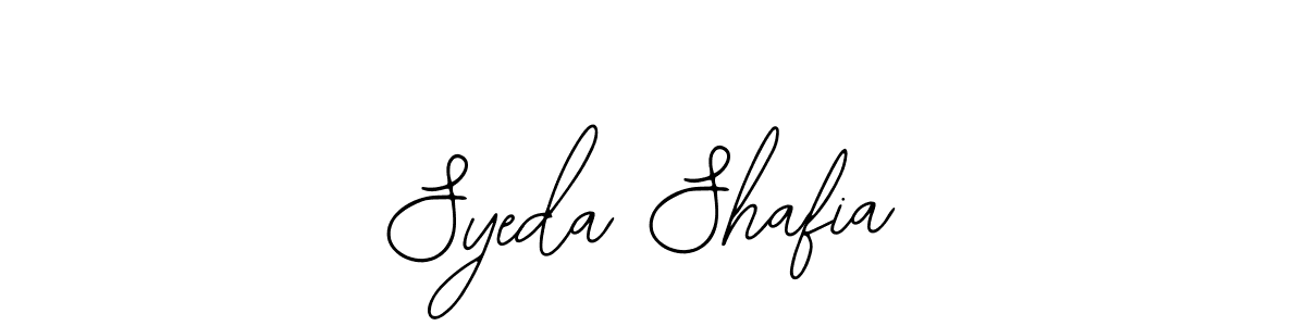 How to make Syeda Shafia signature? Bearetta-2O07w is a professional autograph style. Create handwritten signature for Syeda Shafia name. Syeda Shafia signature style 12 images and pictures png