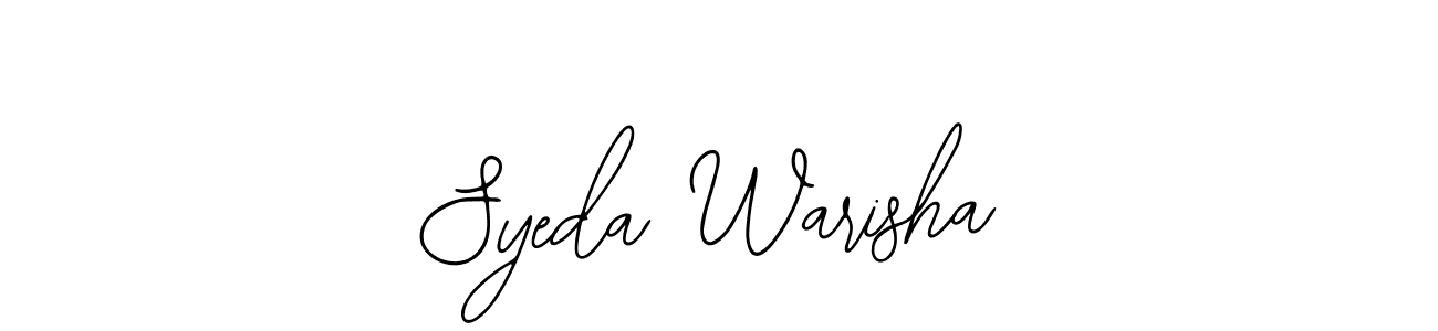 Create a beautiful signature design for name Syeda Warisha. With this signature (Bearetta-2O07w) fonts, you can make a handwritten signature for free. Syeda Warisha signature style 12 images and pictures png