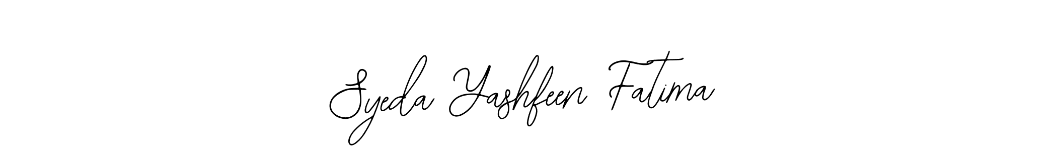 This is the best signature style for the Syeda Yashfeen Fatima name. Also you like these signature font (Bearetta-2O07w). Mix name signature. Syeda Yashfeen Fatima signature style 12 images and pictures png