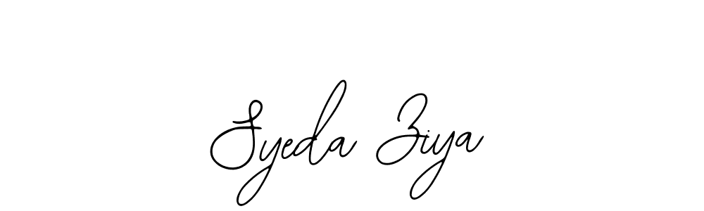 You should practise on your own different ways (Bearetta-2O07w) to write your name (Syeda Ziya) in signature. don't let someone else do it for you. Syeda Ziya signature style 12 images and pictures png