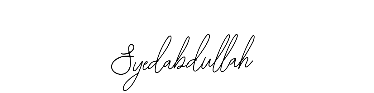 Use a signature maker to create a handwritten signature online. With this signature software, you can design (Bearetta-2O07w) your own signature for name Syedabdullah. Syedabdullah signature style 12 images and pictures png