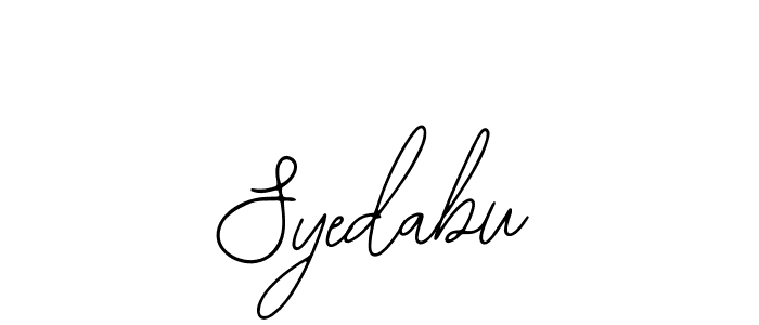 Design your own signature with our free online signature maker. With this signature software, you can create a handwritten (Bearetta-2O07w) signature for name Syedabu. Syedabu signature style 12 images and pictures png