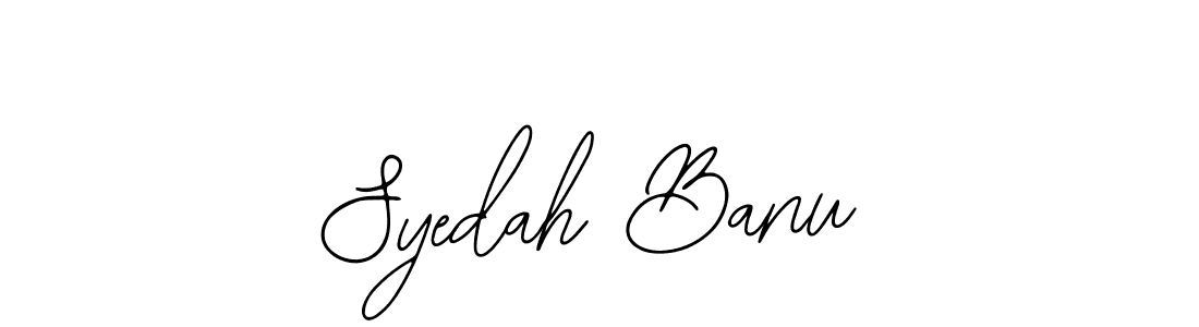 The best way (Bearetta-2O07w) to make a short signature is to pick only two or three words in your name. The name Syedah Banu include a total of six letters. For converting this name. Syedah Banu signature style 12 images and pictures png