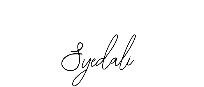 Use a signature maker to create a handwritten signature online. With this signature software, you can design (Bearetta-2O07w) your own signature for name Syedali. Syedali signature style 12 images and pictures png