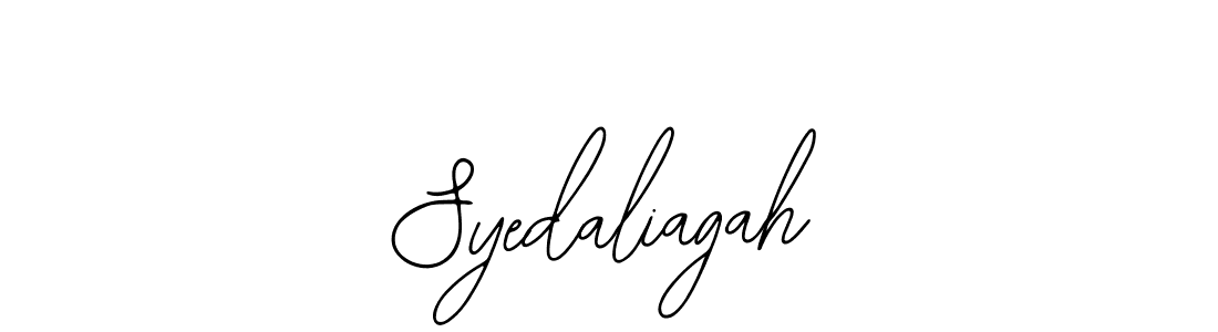 Design your own signature with our free online signature maker. With this signature software, you can create a handwritten (Bearetta-2O07w) signature for name Syedaliagah. Syedaliagah signature style 12 images and pictures png