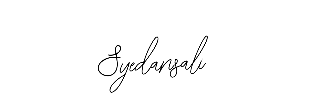 You should practise on your own different ways (Bearetta-2O07w) to write your name (Syedansali) in signature. don't let someone else do it for you. Syedansali signature style 12 images and pictures png