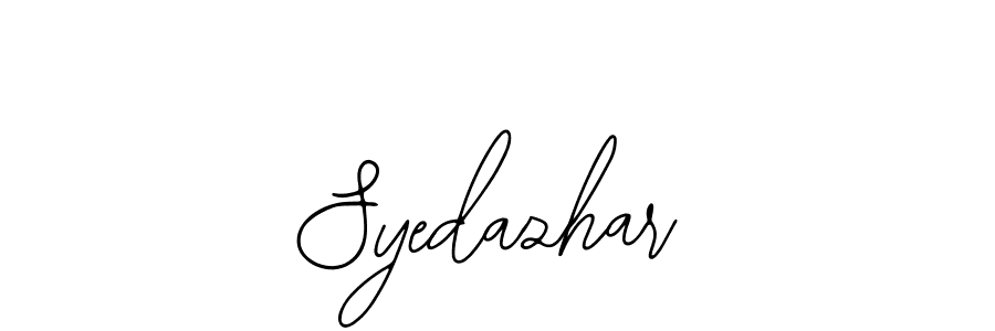 Similarly Bearetta-2O07w is the best handwritten signature design. Signature creator online .You can use it as an online autograph creator for name Syedazhar. Syedazhar signature style 12 images and pictures png