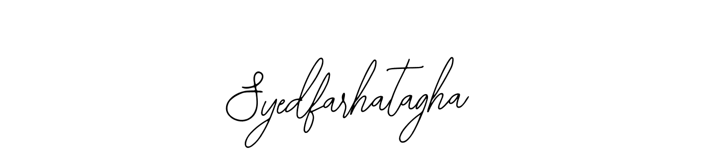 Also we have Syedfarhatagha name is the best signature style. Create professional handwritten signature collection using Bearetta-2O07w autograph style. Syedfarhatagha signature style 12 images and pictures png