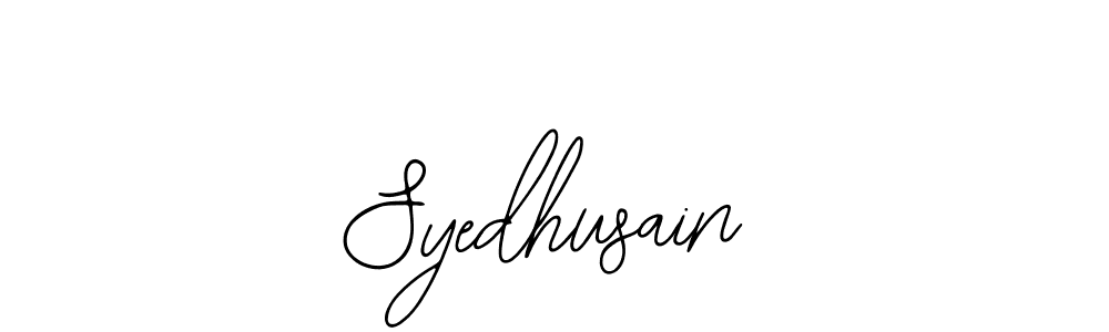 The best way (Bearetta-2O07w) to make a short signature is to pick only two or three words in your name. The name Syedhusain include a total of six letters. For converting this name. Syedhusain signature style 12 images and pictures png