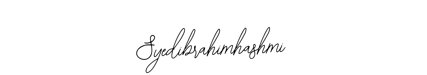 How to make Syedibrahimhashmi name signature. Use Bearetta-2O07w style for creating short signs online. This is the latest handwritten sign. Syedibrahimhashmi signature style 12 images and pictures png