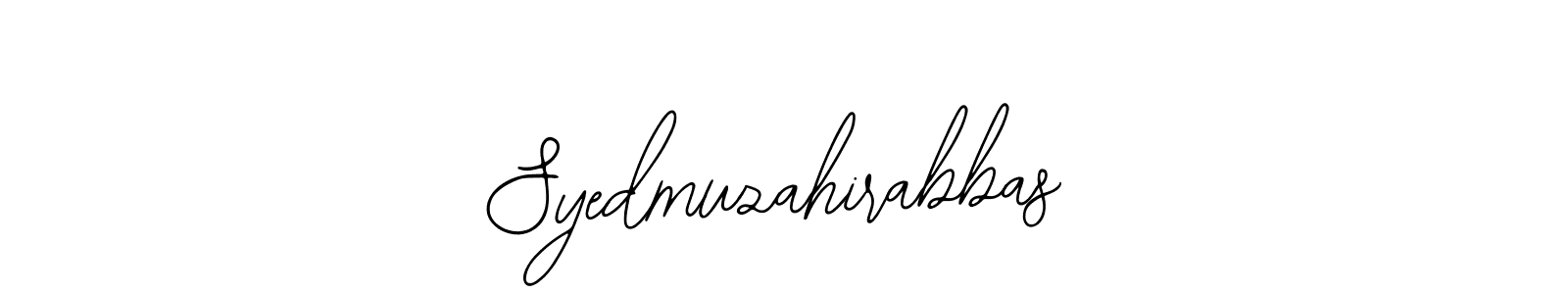 How to make Syedmuzahirabbas name signature. Use Bearetta-2O07w style for creating short signs online. This is the latest handwritten sign. Syedmuzahirabbas signature style 12 images and pictures png