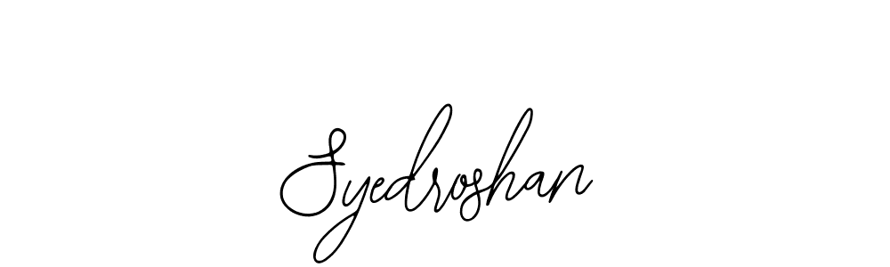 How to Draw Syedroshan signature style? Bearetta-2O07w is a latest design signature styles for name Syedroshan. Syedroshan signature style 12 images and pictures png