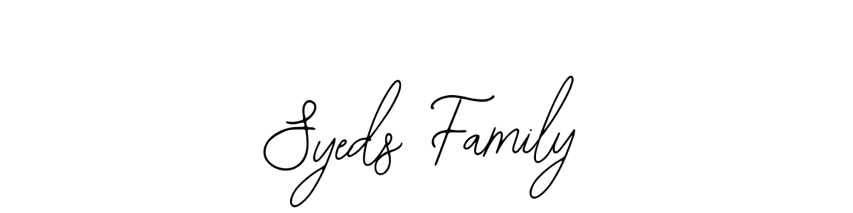 Make a beautiful signature design for name Syeds Family. Use this online signature maker to create a handwritten signature for free. Syeds Family signature style 12 images and pictures png