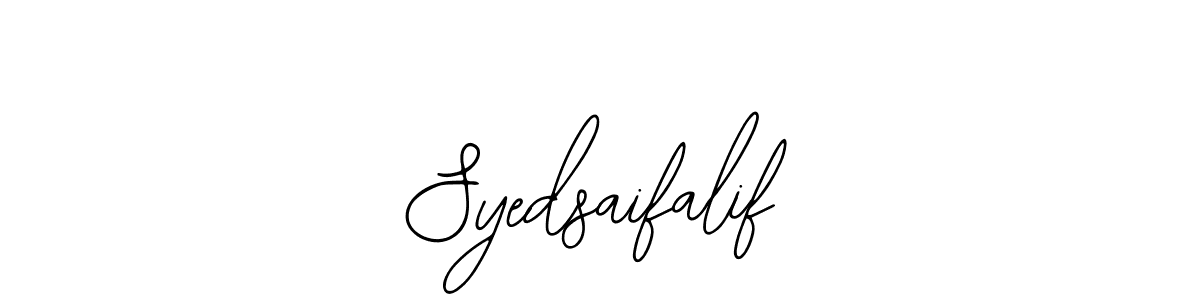 Similarly Bearetta-2O07w is the best handwritten signature design. Signature creator online .You can use it as an online autograph creator for name Syedsaifalif. Syedsaifalif signature style 12 images and pictures png