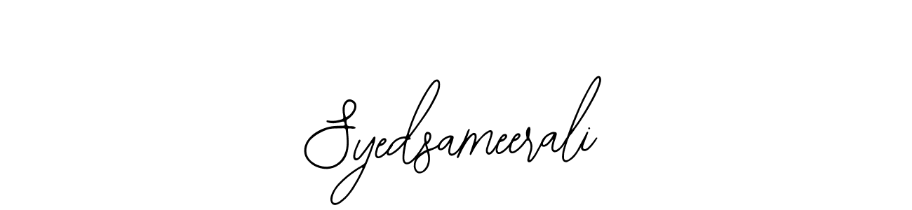 The best way (Bearetta-2O07w) to make a short signature is to pick only two or three words in your name. The name Syedsameerali include a total of six letters. For converting this name. Syedsameerali signature style 12 images and pictures png