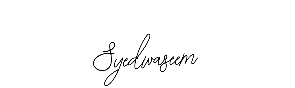 You should practise on your own different ways (Bearetta-2O07w) to write your name (Syedwaseem) in signature. don't let someone else do it for you. Syedwaseem signature style 12 images and pictures png
