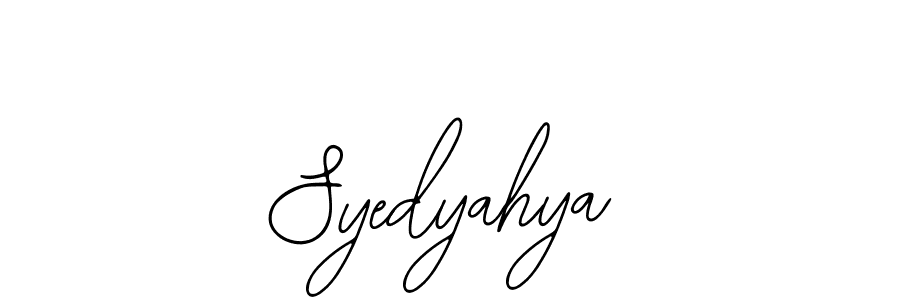 Create a beautiful signature design for name Syedyahya. With this signature (Bearetta-2O07w) fonts, you can make a handwritten signature for free. Syedyahya signature style 12 images and pictures png