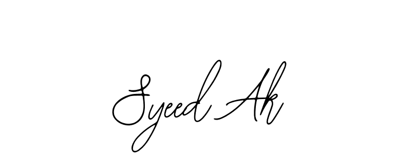 Use a signature maker to create a handwritten signature online. With this signature software, you can design (Bearetta-2O07w) your own signature for name Syeed Ak. Syeed Ak signature style 12 images and pictures png