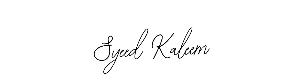 Syeed Kaleem stylish signature style. Best Handwritten Sign (Bearetta-2O07w) for my name. Handwritten Signature Collection Ideas for my name Syeed Kaleem. Syeed Kaleem signature style 12 images and pictures png