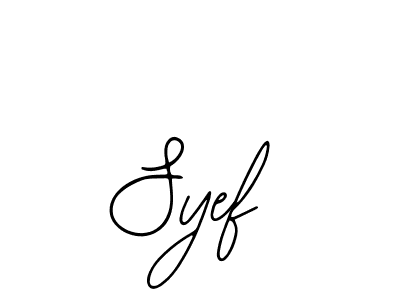 Create a beautiful signature design for name Syef. With this signature (Bearetta-2O07w) fonts, you can make a handwritten signature for free. Syef signature style 12 images and pictures png