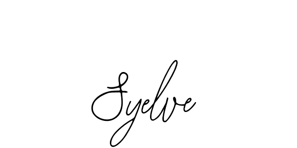 You should practise on your own different ways (Bearetta-2O07w) to write your name (Syelve) in signature. don't let someone else do it for you. Syelve signature style 12 images and pictures png