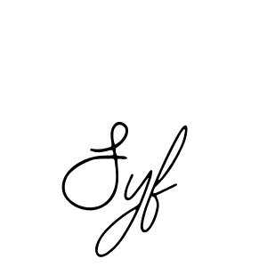 Make a beautiful signature design for name Syf. With this signature (Bearetta-2O07w) style, you can create a handwritten signature for free. Syf signature style 12 images and pictures png