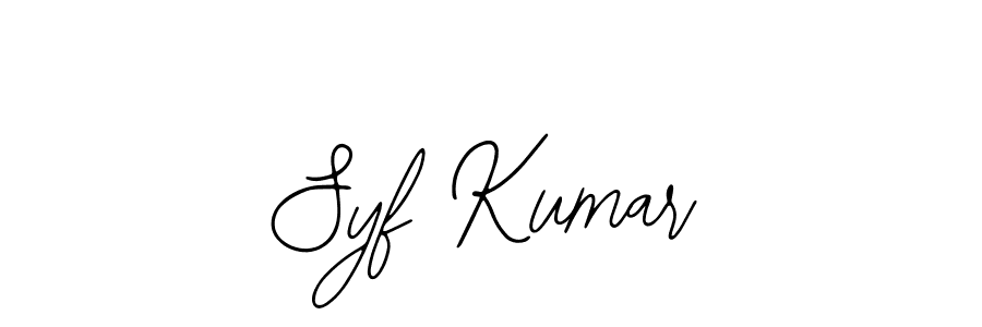 How to make Syf Kumar name signature. Use Bearetta-2O07w style for creating short signs online. This is the latest handwritten sign. Syf Kumar signature style 12 images and pictures png