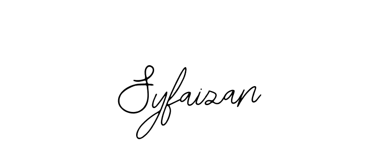 Create a beautiful signature design for name Syfaizan. With this signature (Bearetta-2O07w) fonts, you can make a handwritten signature for free. Syfaizan signature style 12 images and pictures png