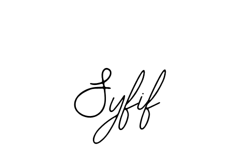 How to make Syfif name signature. Use Bearetta-2O07w style for creating short signs online. This is the latest handwritten sign. Syfif signature style 12 images and pictures png