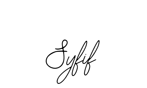 How to make Syfif name signature. Use Bearetta-2O07w style for creating short signs online. This is the latest handwritten sign. Syfif signature style 12 images and pictures png