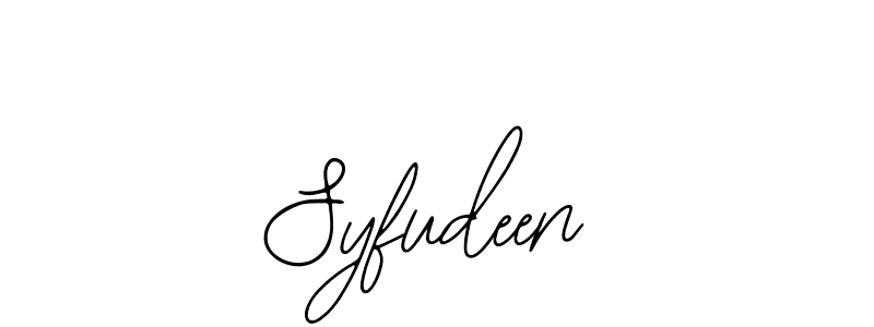 You should practise on your own different ways (Bearetta-2O07w) to write your name (Syfudeen) in signature. don't let someone else do it for you. Syfudeen signature style 12 images and pictures png