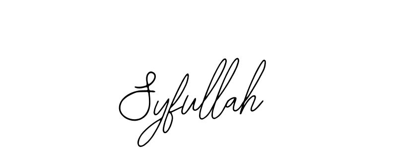 Make a beautiful signature design for name Syfullah. With this signature (Bearetta-2O07w) style, you can create a handwritten signature for free. Syfullah signature style 12 images and pictures png