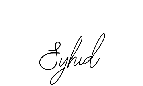 How to make Syhid name signature. Use Bearetta-2O07w style for creating short signs online. This is the latest handwritten sign. Syhid signature style 12 images and pictures png